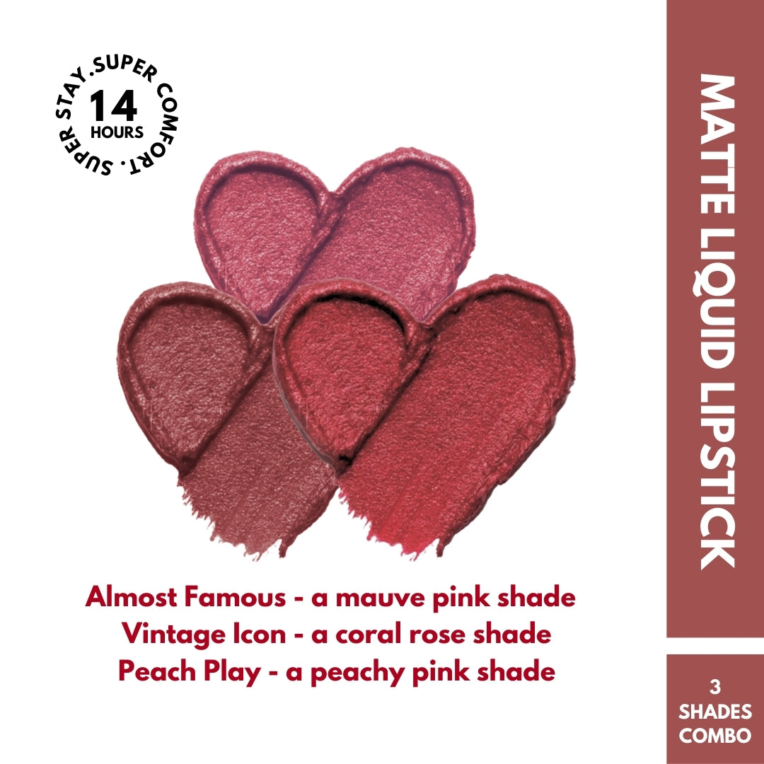 Pink and Peach Shades Three Bundle