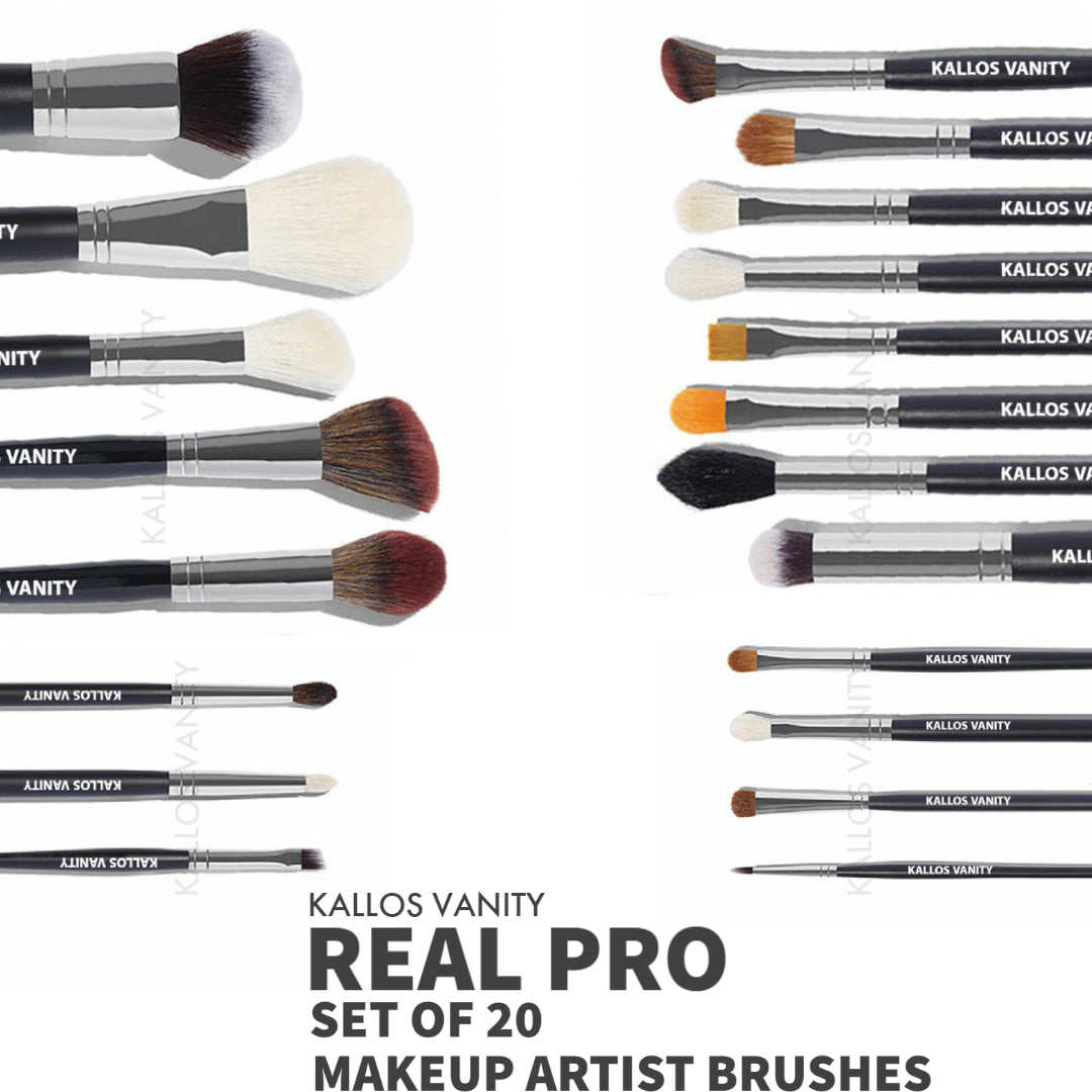 Real Pro - Set of 20 Makeup Artist Brushes